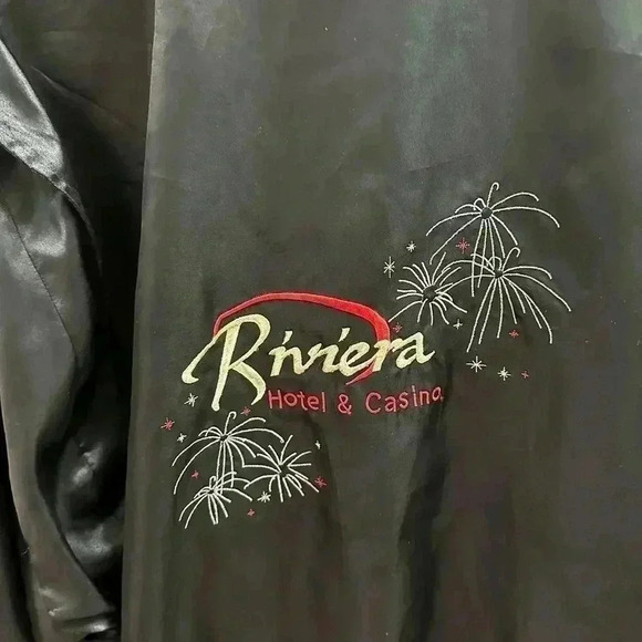 Vintage Riviera Satin Jacket  Size XXL - Picture 5 of 6